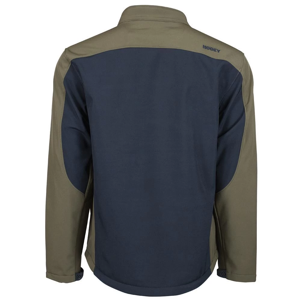 Youth "Hooey Softshell Jacket" Black/Brown - Image 2