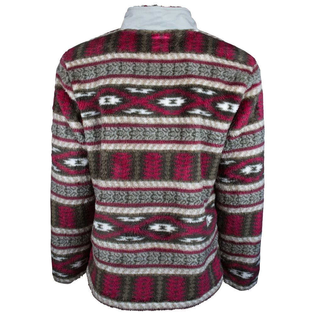 "Hooey Pullover" Burgundy/Tan - Image 2