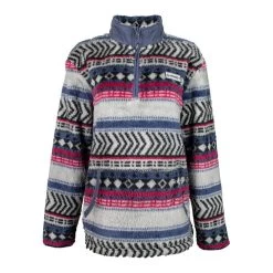 HOOey "Ladies Pullover" Blue Pattern