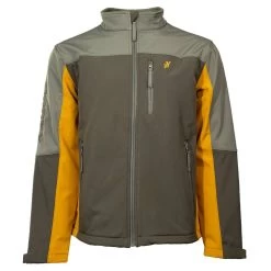 "Hooey Softshell Jacket" Brown W/Mustard Accents