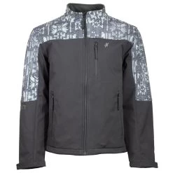 "Hooey Softshell Jacket" Charcoal W/Aztec Detailing
