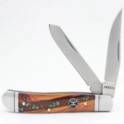 HOOey "Brown/Turquoise Trapper" Knife