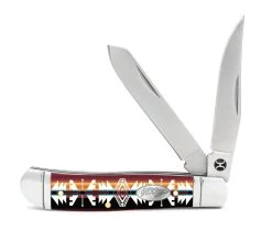 HOOey "Totem Multi Color Trapper" Knife, Large