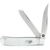 HOOey "White Jig Bone Trapper" Knife, Large