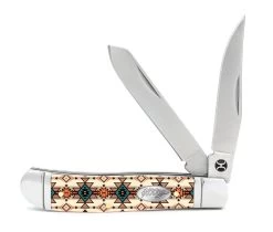 HOOey "Monterey Multi Color Trapper" Knife, Large
