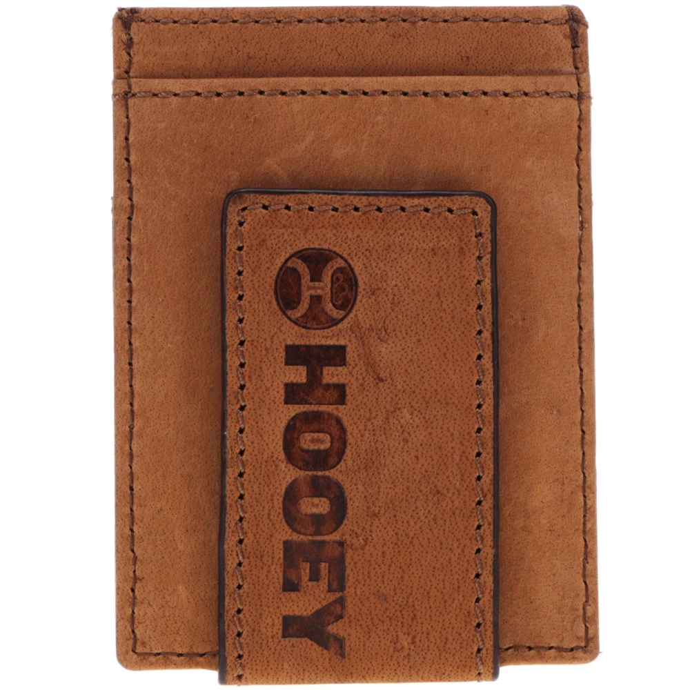 HOOey "Monterey" Money Clip Brown W/ Aztec Embossed Print - Image 2
