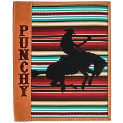 HOOey "Punchy Serape" Leather Notebook Cover Multi Color Serape