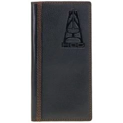 HOOey "HOG" Black Leather Rodeo Wallet