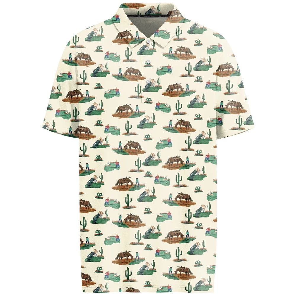 HOOey "The Weekender" Cream /Green Polo