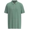 HOOey "The Weekender" Sage W/Grey Stripes Polo