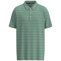 HOOey "The Weekender" Sage W/Grey Stripes Polo