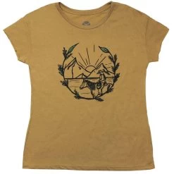 HOOey Girl's "Mountain Girl" Mustard Tee