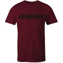 HOOey "Lock-Up" Maroon Tee W/Black Logo