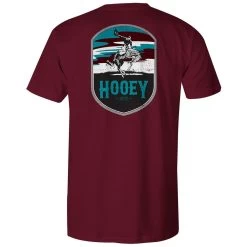 HOOey "Cheyenne" Cranberry T-shirt W/Pocket