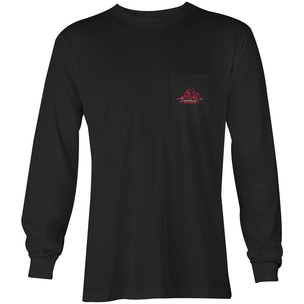 HOOey "Armadillo" Youth Black Long Sleeve Shirt - Image 2