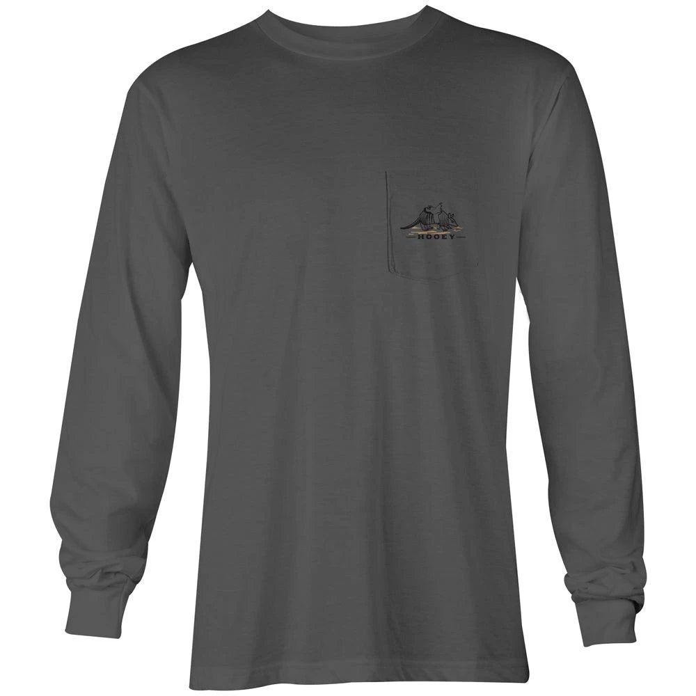 HOOey "Armadillo" Grey Long Sleeve Shirt - Image 2