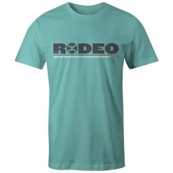 HOOey Youth "Rodeo" Turquoise W/Grey/White Logo T-shirt