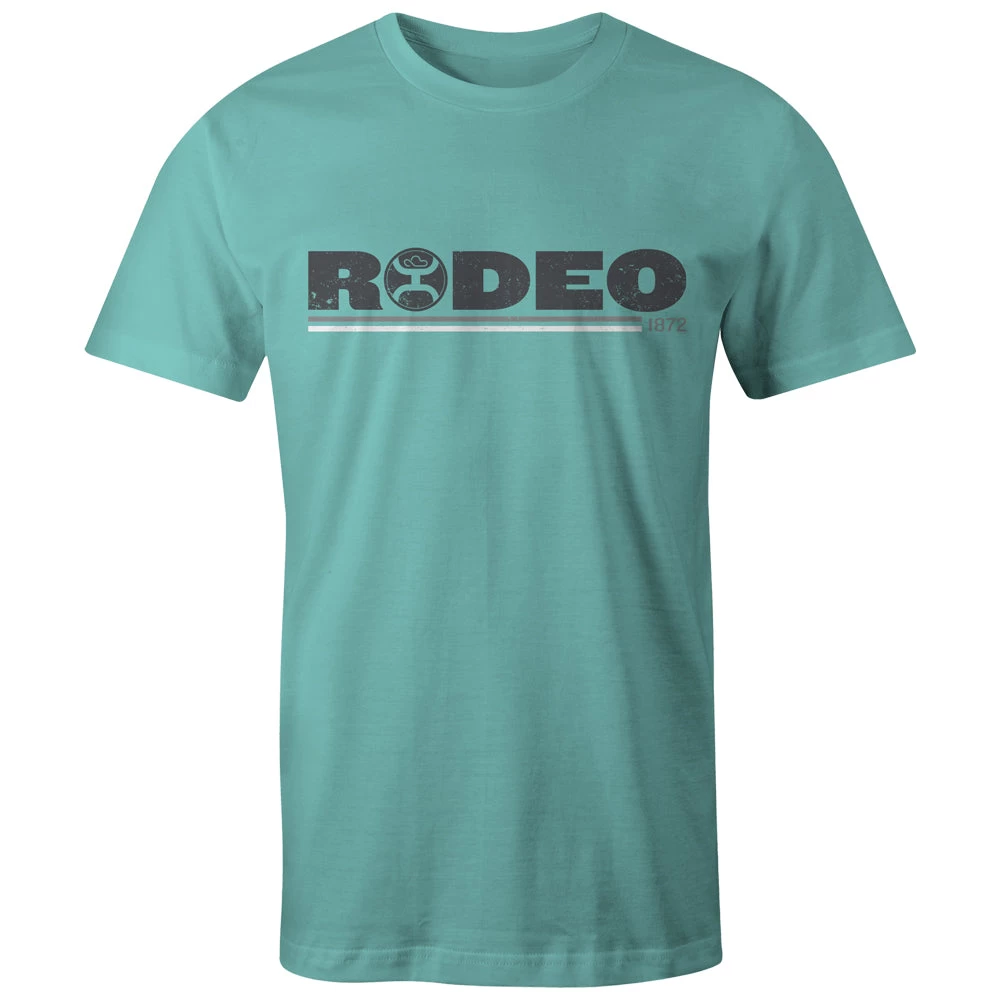 HOOey Youth "Rodeo" Turquoise W/Grey/White Logo T-shirt