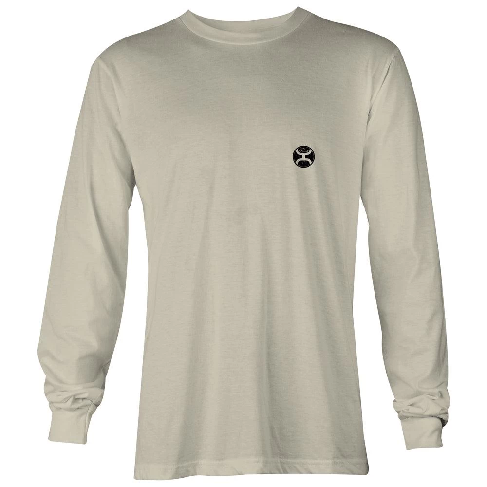 HOOey "Sunset Bronc" Cream Long Sleeve Tee Shirt - Image 2