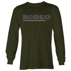 HOOey "Rodeo" Olive Long Sleeve With Grey / White Logo