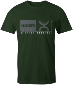 HOOey "Match" Olive W/Grey/White Logo T-Shirt