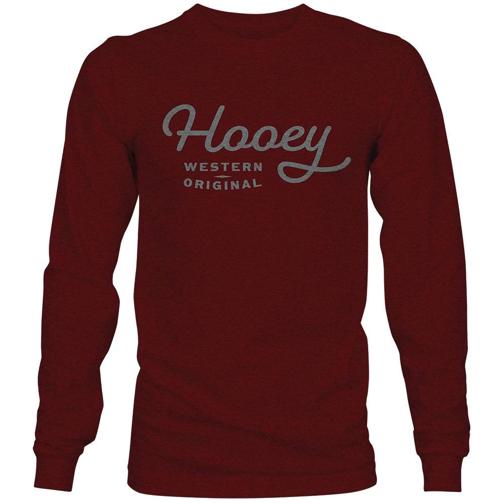 HOOey "OG" Cranberry Long Sleeve T-Shirt