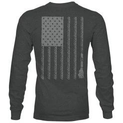 HOOey "Liberty Roper" Charcoal Long Sleeve T-Shirt