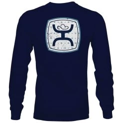 HOOey "Zenith" Navy Long Sleeve T-Shirt