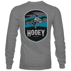 HOOey "Cheyenne" Grey Long Sleeve T-Shirt