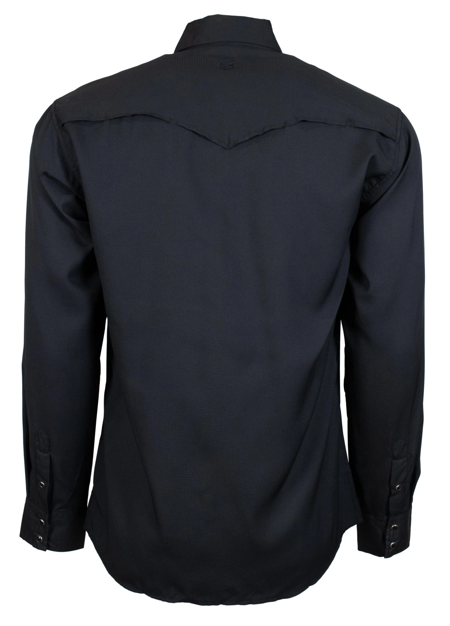 HOOey "Sol" Black Long Sleeve Pearl Snap Shirt - Image 2