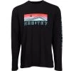 HOOey "Dusk" Black Long Sleeve Tee