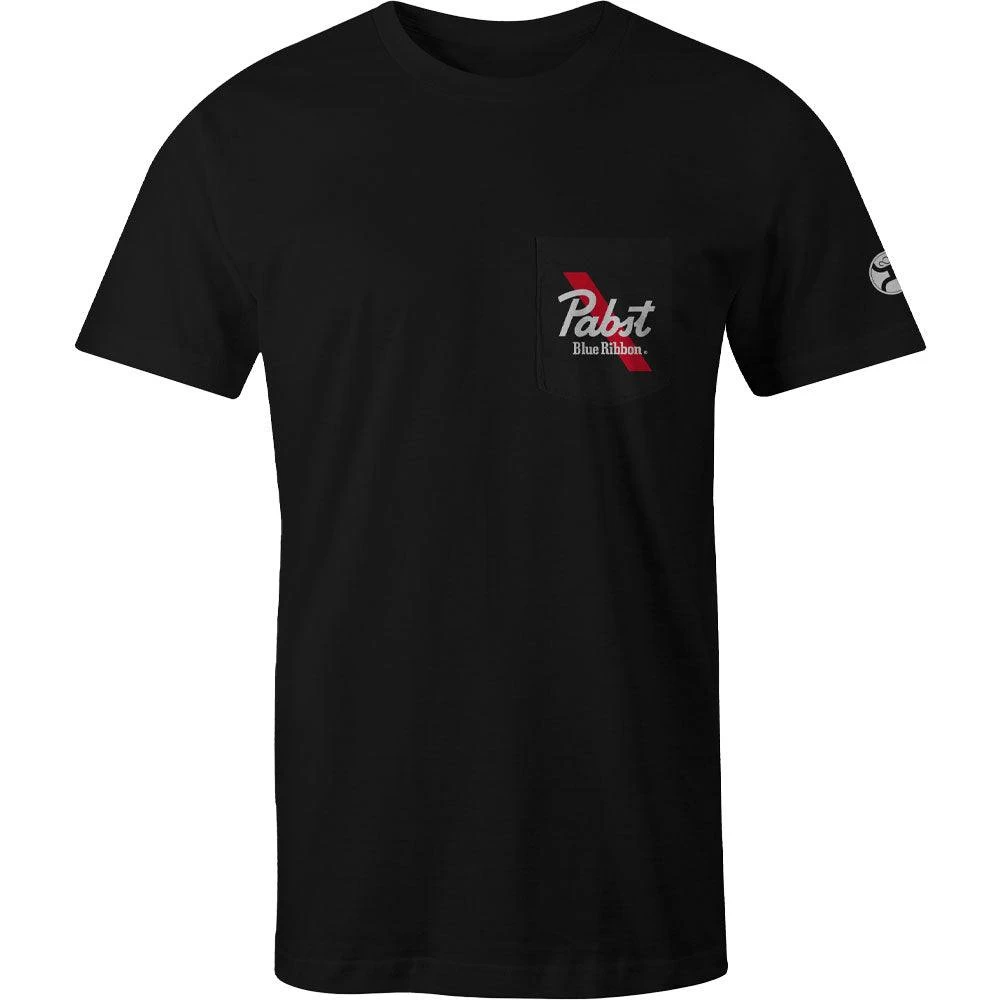 HOOey "Pabst Blue Ribbon" Black W/Red & White T-Shirt - Image 2