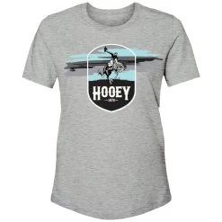 HOOey Youth "Cheyenne Sunset" Grey W/Blue/White Logo T-shirt