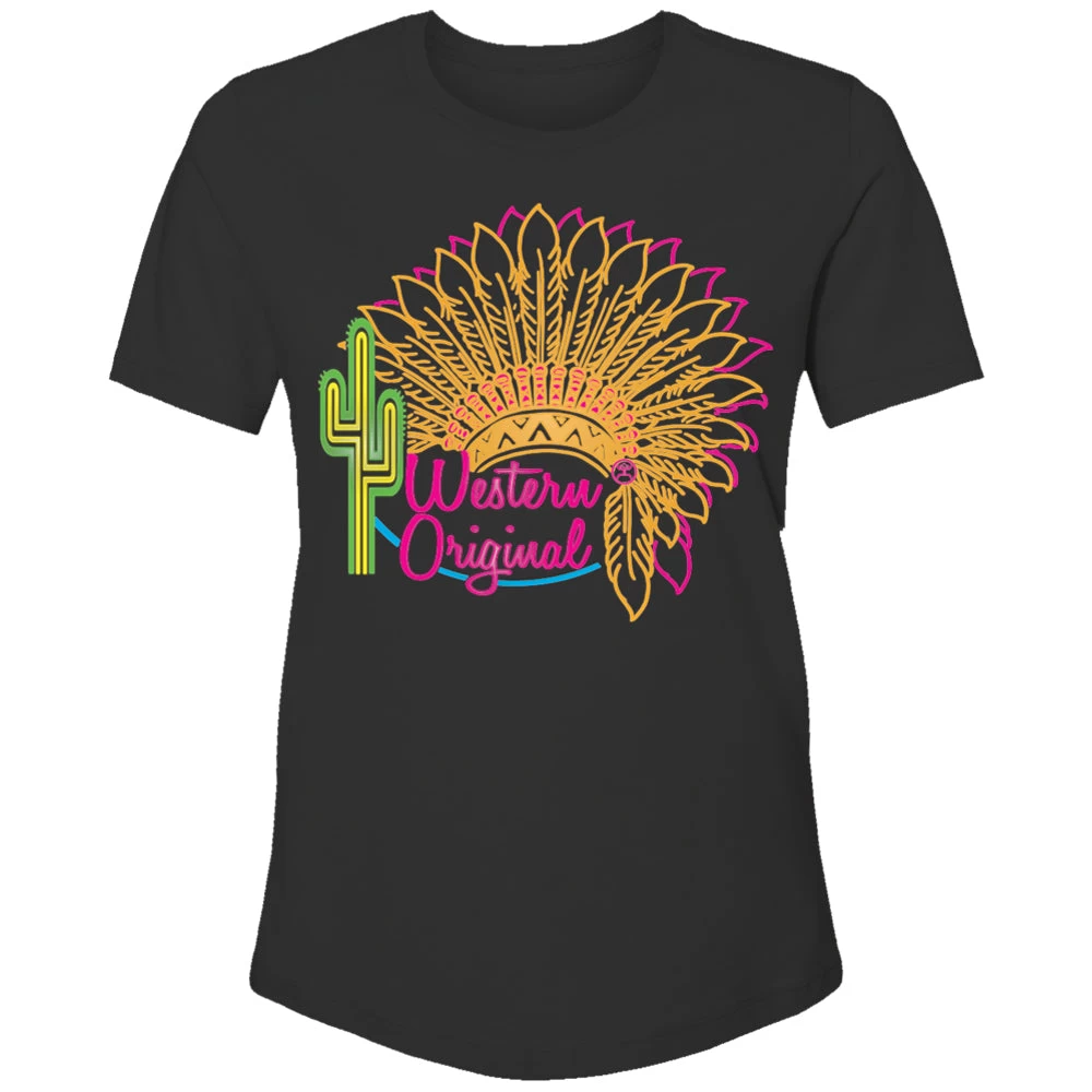 HOOey "Western Original" Black W/Multi Color Logo T-shirt