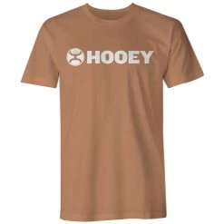 HOOey "Lock-Up" Sienna W/White Logo T-shirt