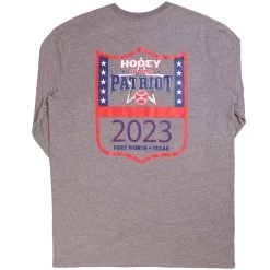 HOOey Youth Junior Patriot Grey Long Sleeve T-shirt