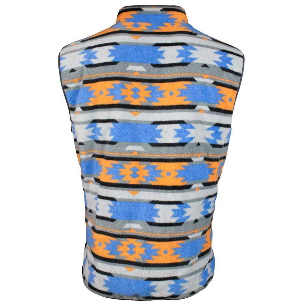 Youth "Hooey Reversible Fleece Vest" Charcoal - Image 3