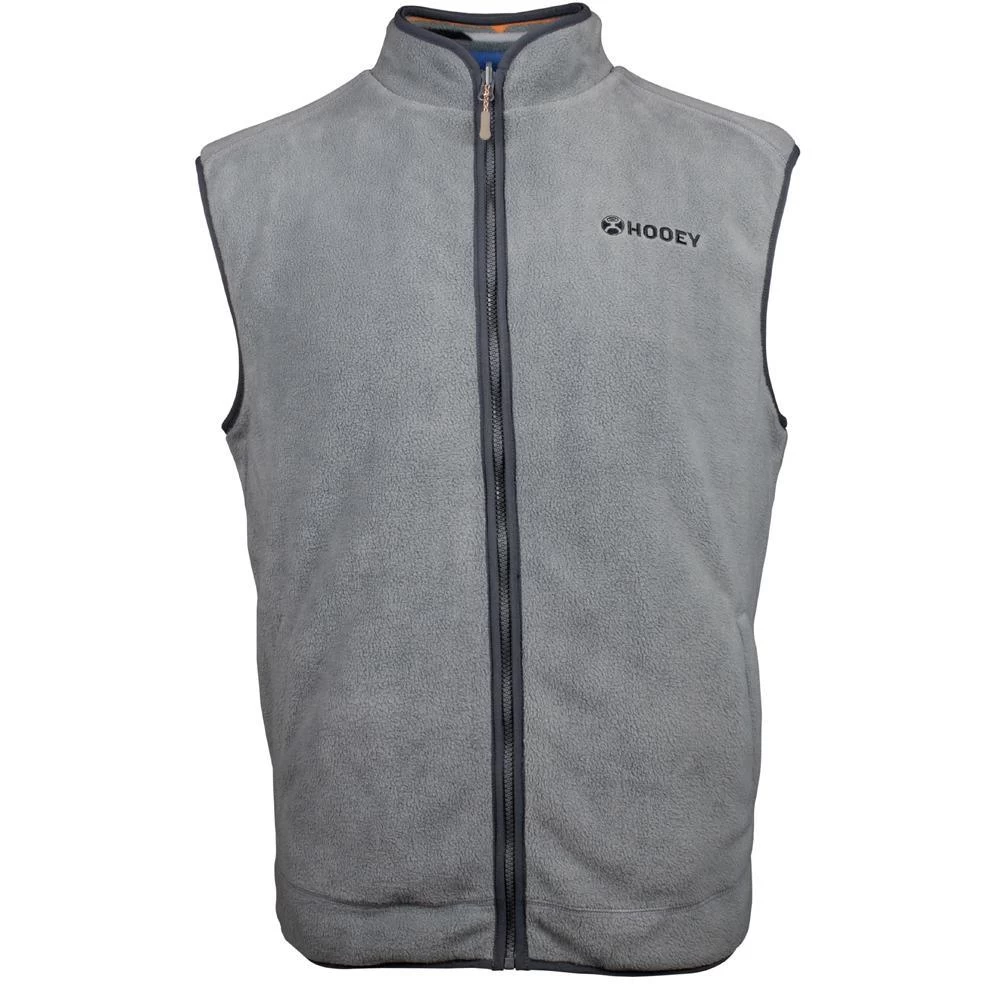 Youth "Hooey Reversible Fleece Vest" Charcoal - Image 2