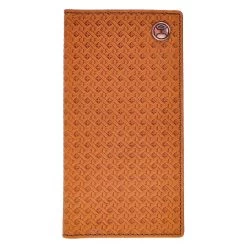 "Hands Up Basket Weave" Rodeo Hooey Wallet Tan