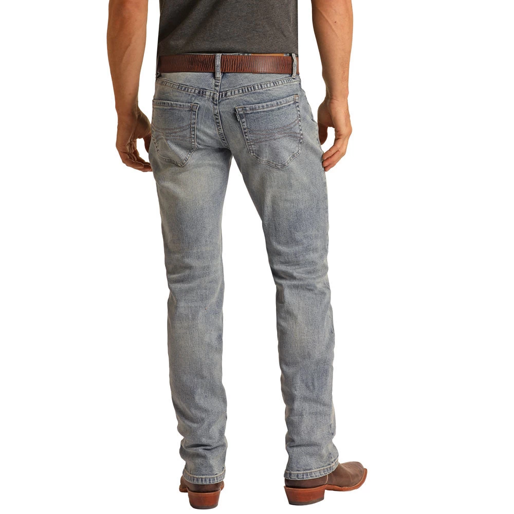 HOOey Light Vintage Slim Fit Stretch Straight Jeans - Image 2