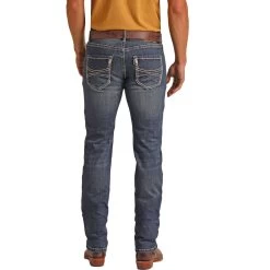 HOOey Dark Vintage Revolver Straight Slim Fit Jeans