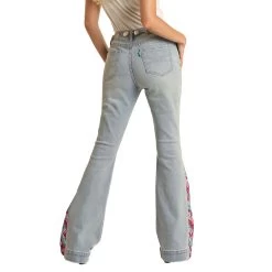HOOey "Patch Print" High Rise Ladies Jeans