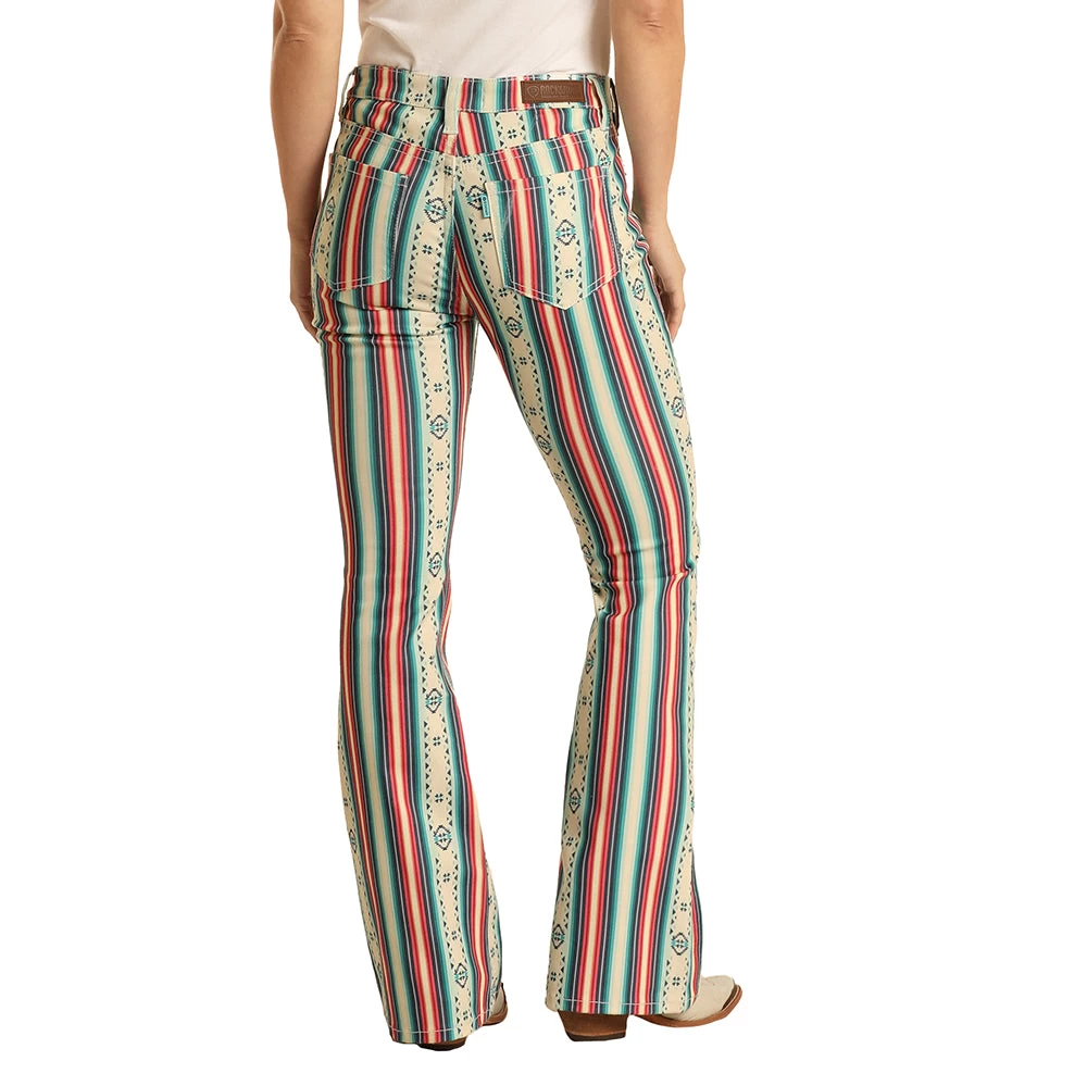 HOOey "Serape Stripes" Flare Ladies Jeans