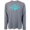 HOOey "Graphite" Grey/Turquoise Long Sleeve Tee
