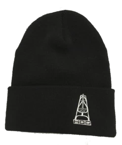 HOOey "HOG" Black Oil Rig Beanie