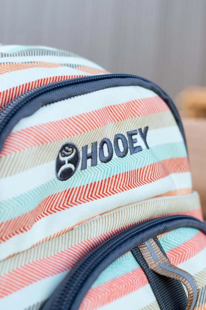 "Ox" Hooey Backpack Cream/Tan Stripe W/Tan - Image 4