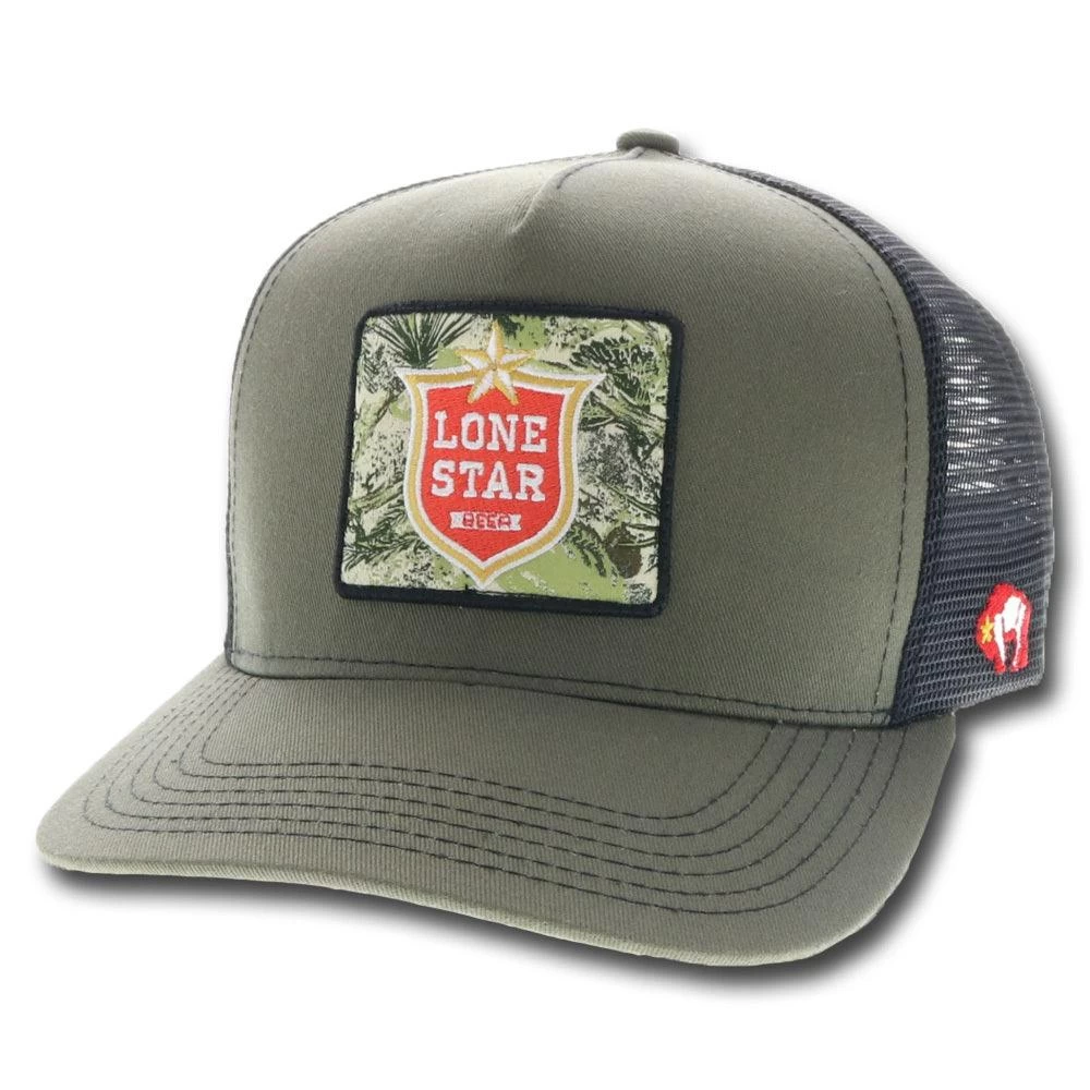 HOOey American Made "Lone Star" Camo Patch Trucker Hat