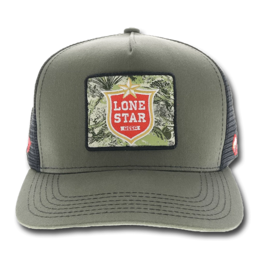 HOOey American Made "Lone Star" Camo Patch Trucker Hat - Image 3