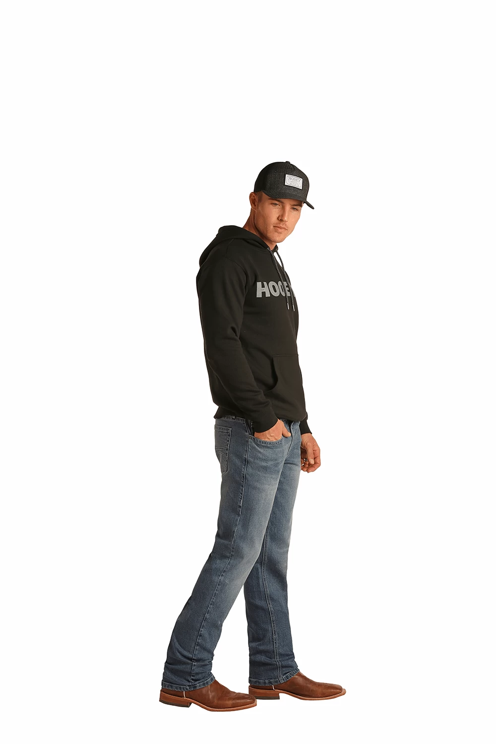 HOOey "Medium Vintage" Slim Fit Straight Bootcut Jeans - Image 4