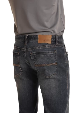 HOOey "Dark Vintage" Slim Fit Straight Bootcut Jeans